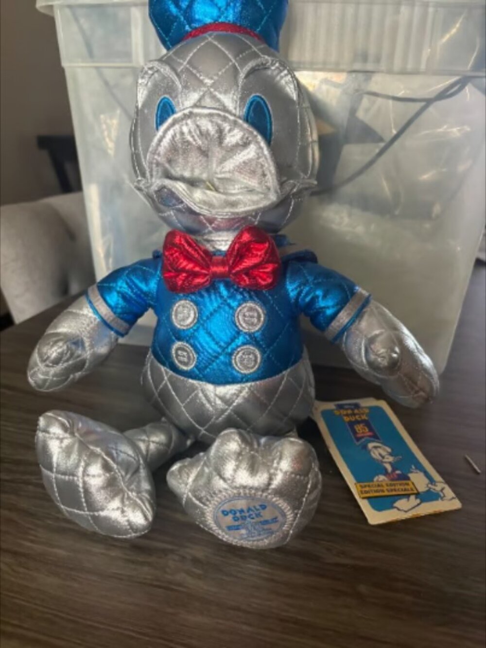 PlushDisney Store Donald Duck 85th Anniversary Special Edition Metallic Toy Plus